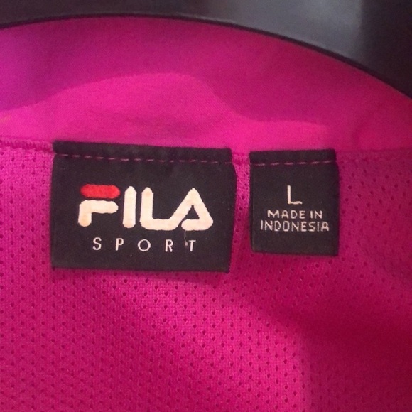 Fila Sport Authentic Track Jacket Womans Purple Size L - Picture 7 of 7